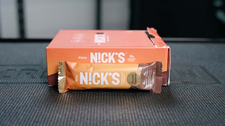 Nick's Keto Snack Bar in BarBend testing lab.