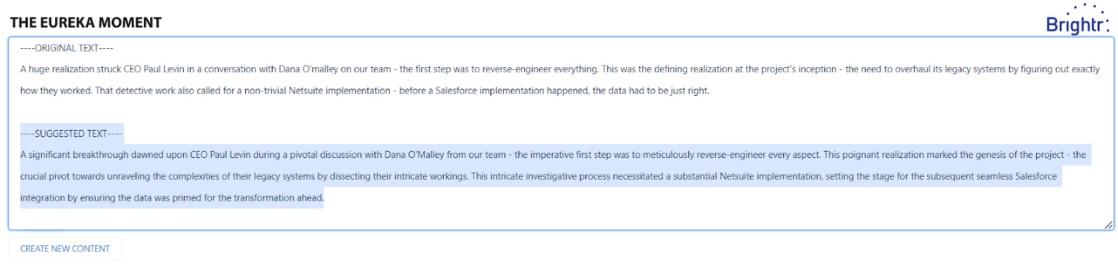 AI example